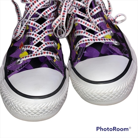 *SOLD* Converse Chuck Taylor DC Comics Harley Quinn High Top Sneakers Size 5/7 - Picture 6 of 13